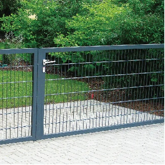 steel hex web blk pvc coated fence