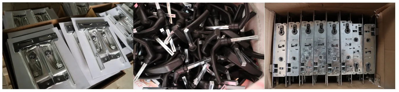 PVC Powder Coated Round Pipe Double Wing Entrance Gate