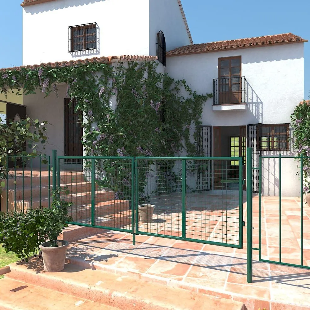 Round Pipe Splice Plate Double Wing Entrance Mesh Metal Door