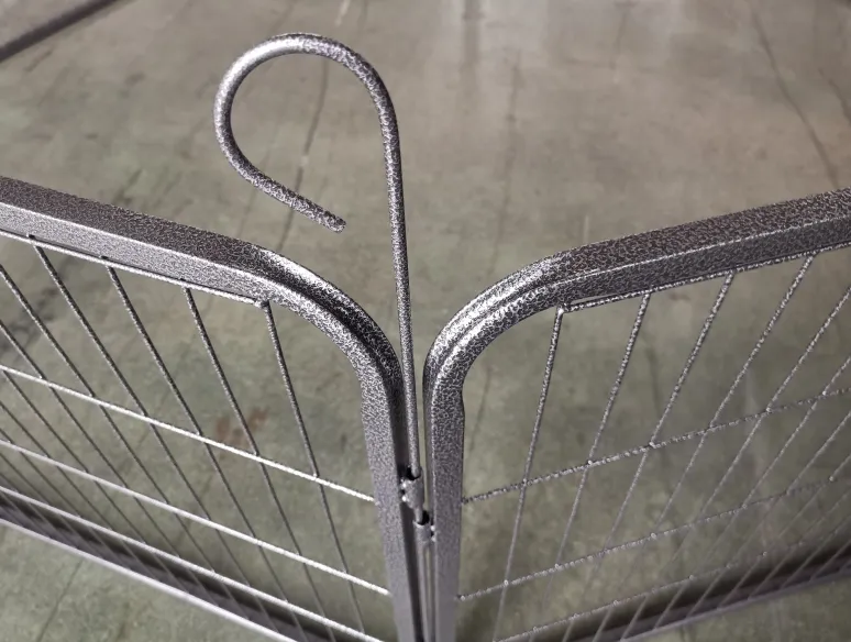 Powder Coated Round Pipe Single Wing Garden Gate For European Market