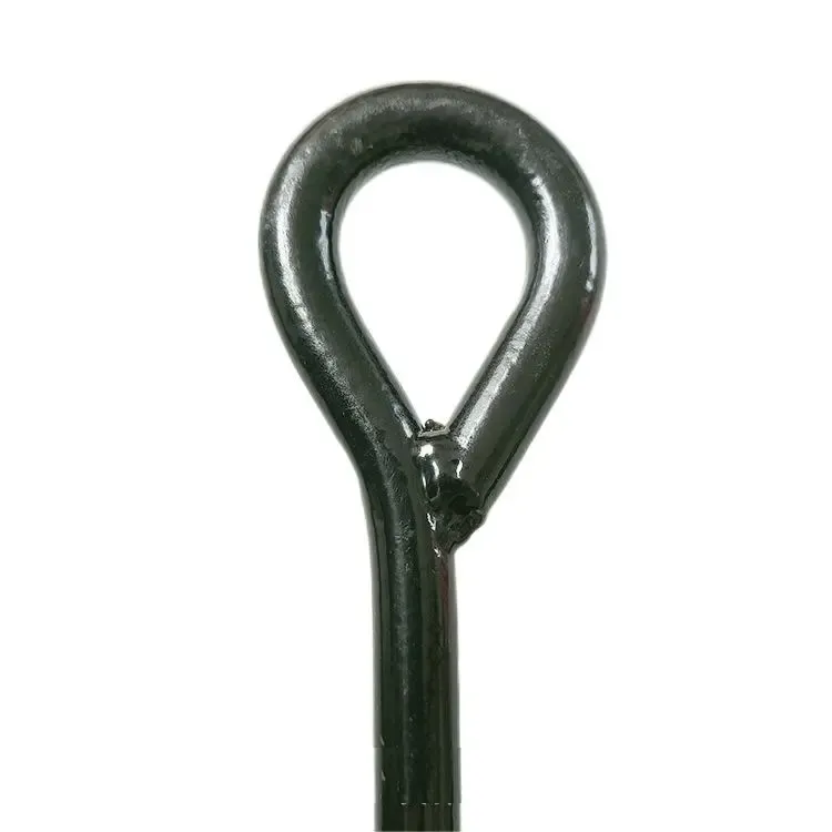 Earth Rod Anchor Ground Mechanical Driven Tipping Plate Anchor Auger Solid Shaft Dog-tie Out Stake Helix Spiral Screw Socket