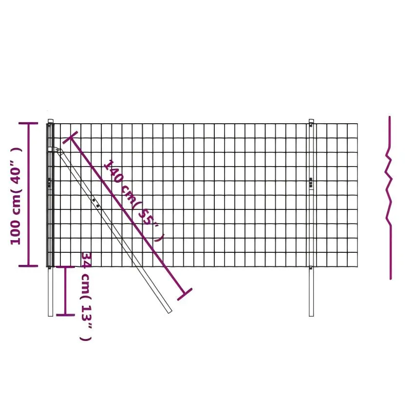 Hot Sale L Shape Post For Garden Wire Fence, Outdoor Fence