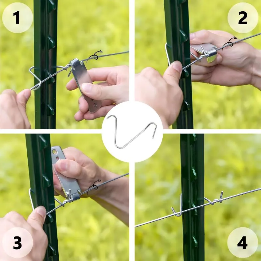 PVC Powder Coated Round Pipe Double Wing Entrance Gate