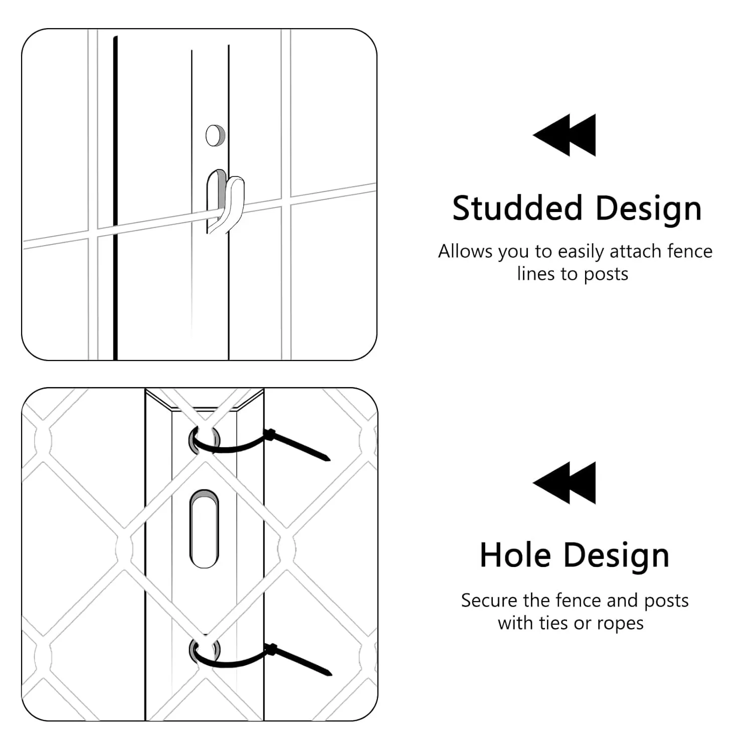 Hot Sale U-Shape Post for Garden Wire Fence, Outdoor Fence