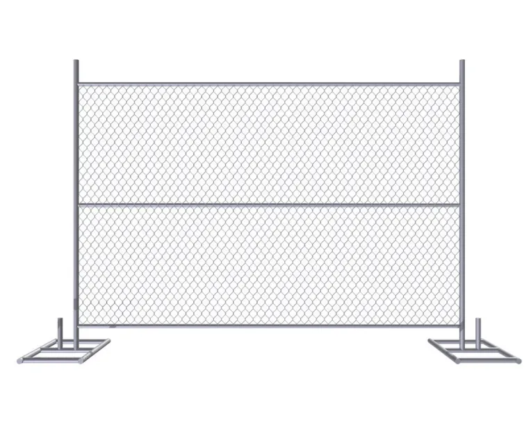 High Quality Usa Standard Galvanized Construction Movable Chain Link Mesh Temporary Fence
