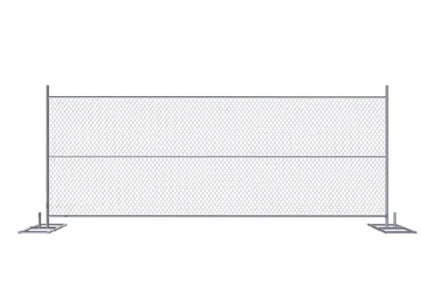 High Quality Usa Standard Galvanized Construction Movable Chain Link Mesh Temporary Fence