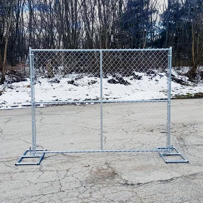 High Quality Usa Standard Galvanized Construction Movable Chain Link Mesh Temporary Fence