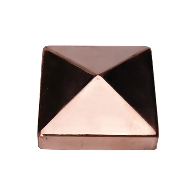 Hot Sale Customized Wooden Or Iron Mesh Fence Post Pyramid Caps