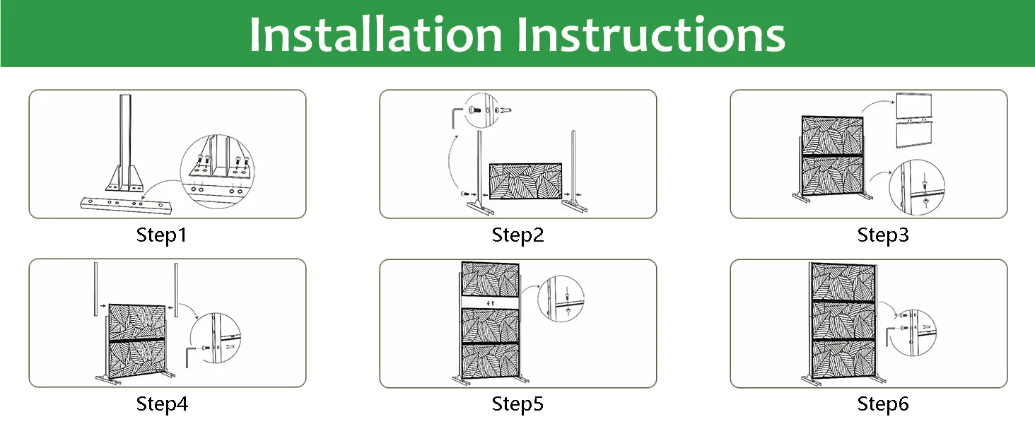 Cheap Popular Laser Cutting Steel Sheet Garden Fence Panels