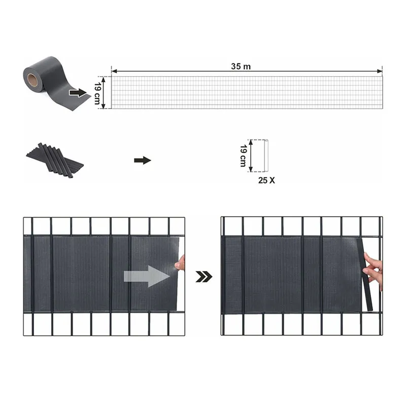 Cheap Best Seller Privacy Screen Fence Strips Solid Color