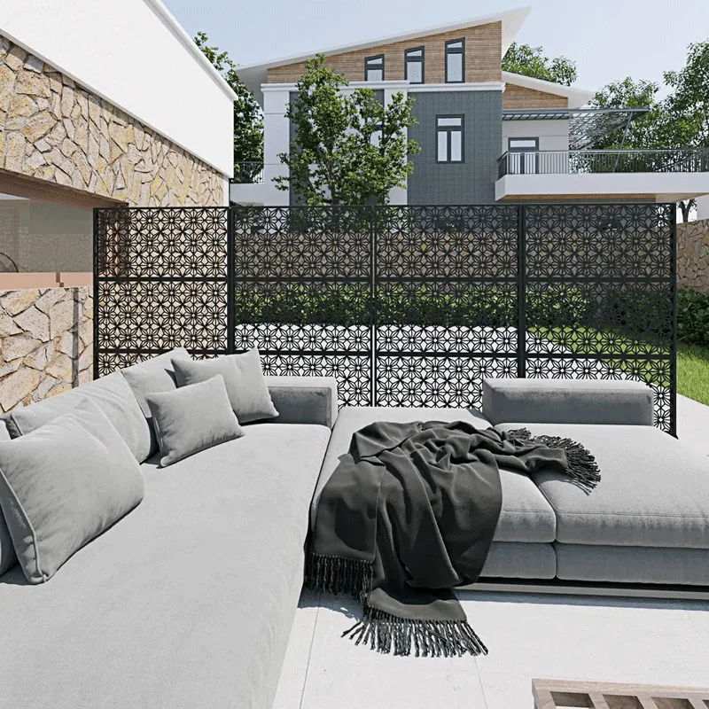 Cheap Popular Laser Cutting Steel Sheet Garden Fence Panels