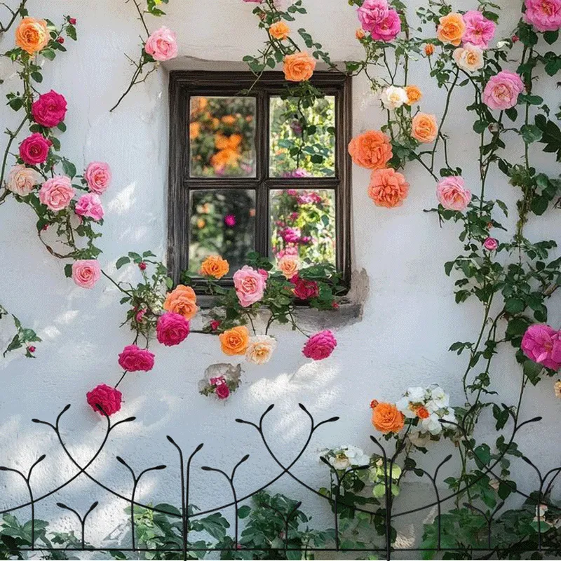 Metal Decorative Garden Fence Metal Border Folding Fence Landscape Fencing