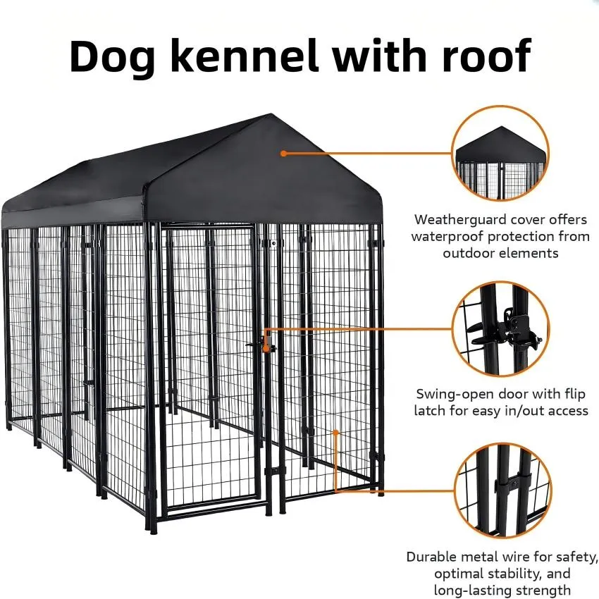 PVC Powder Coated Round Pipe Double Wing Entrance Gate
