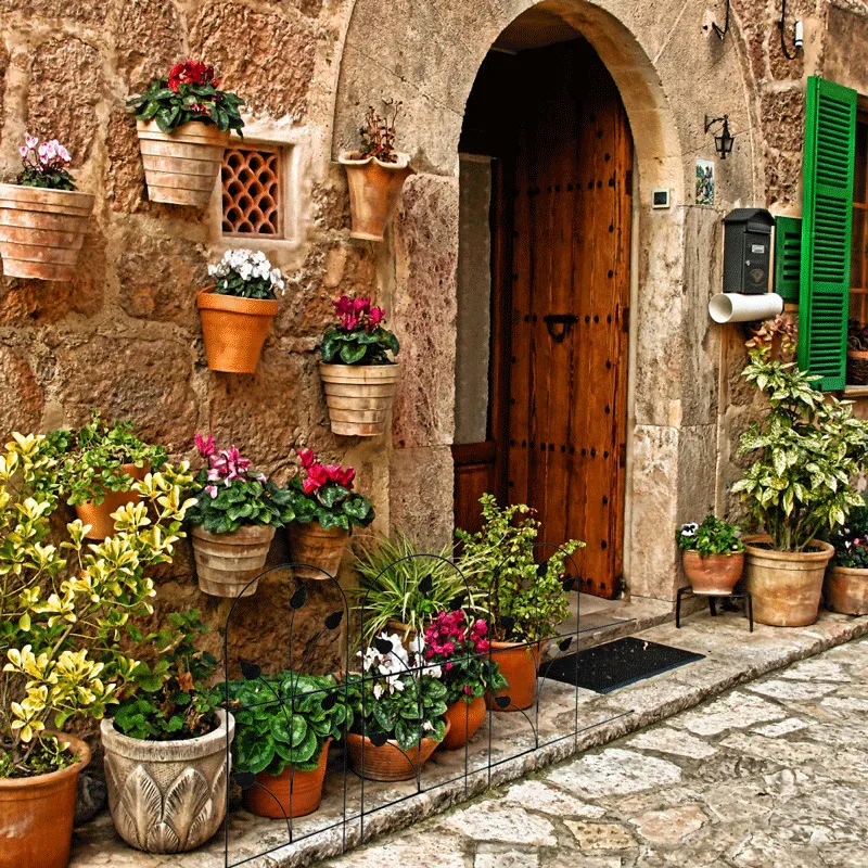 Stahl Eintürtor Design