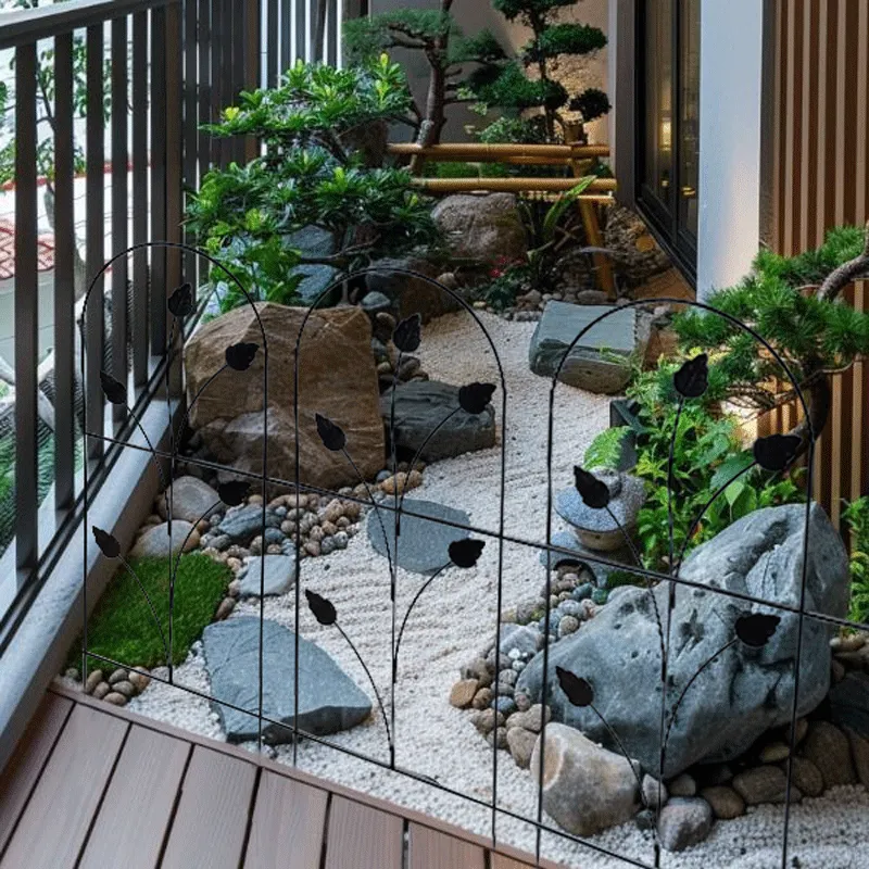 Outdoor Steel Made Garden Border Fence Roll For Decoration Flower Bed