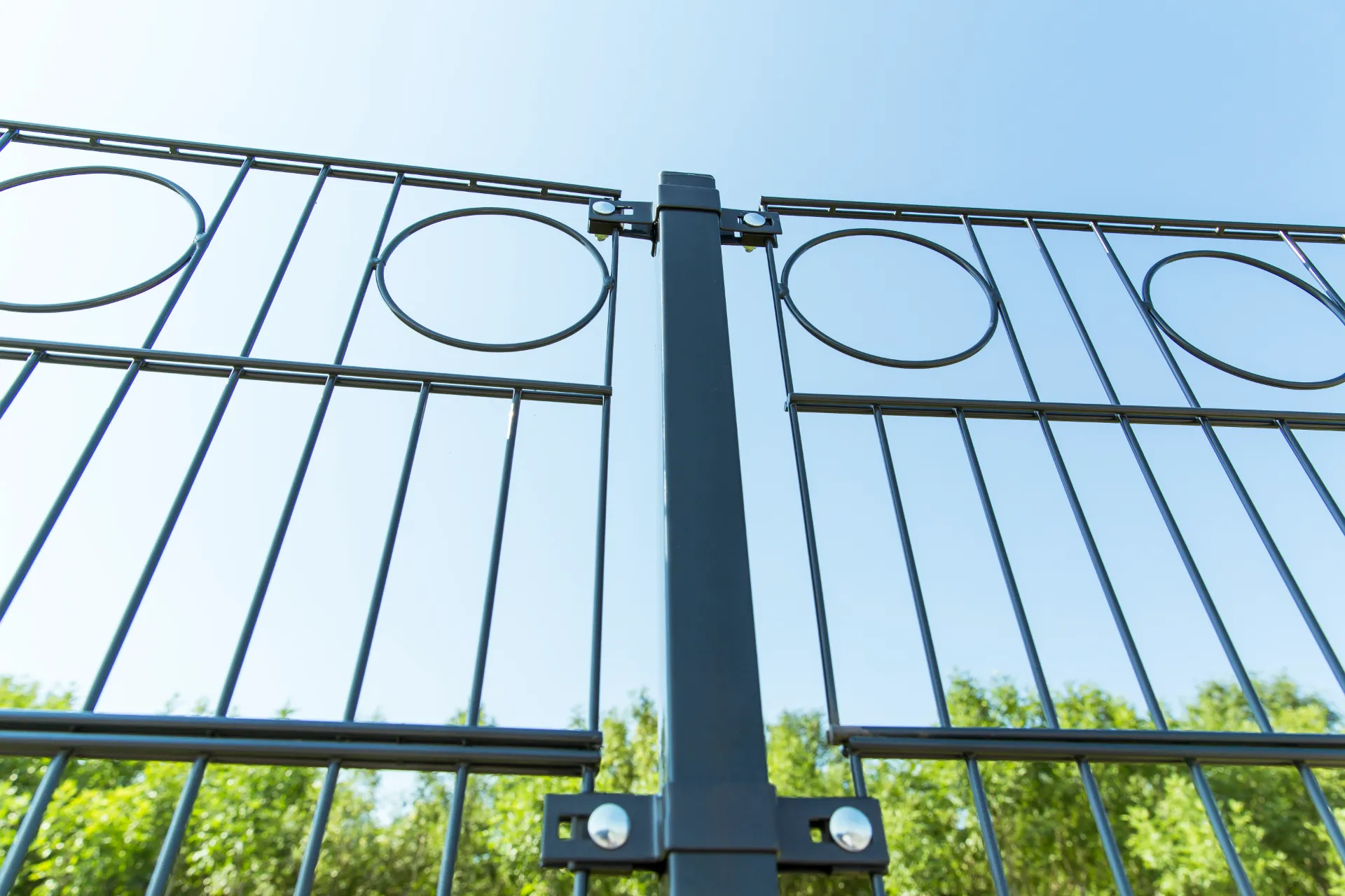 Round Shape Decorative 2D Panel Twin Wire Double Wire Panel Fence For Garden