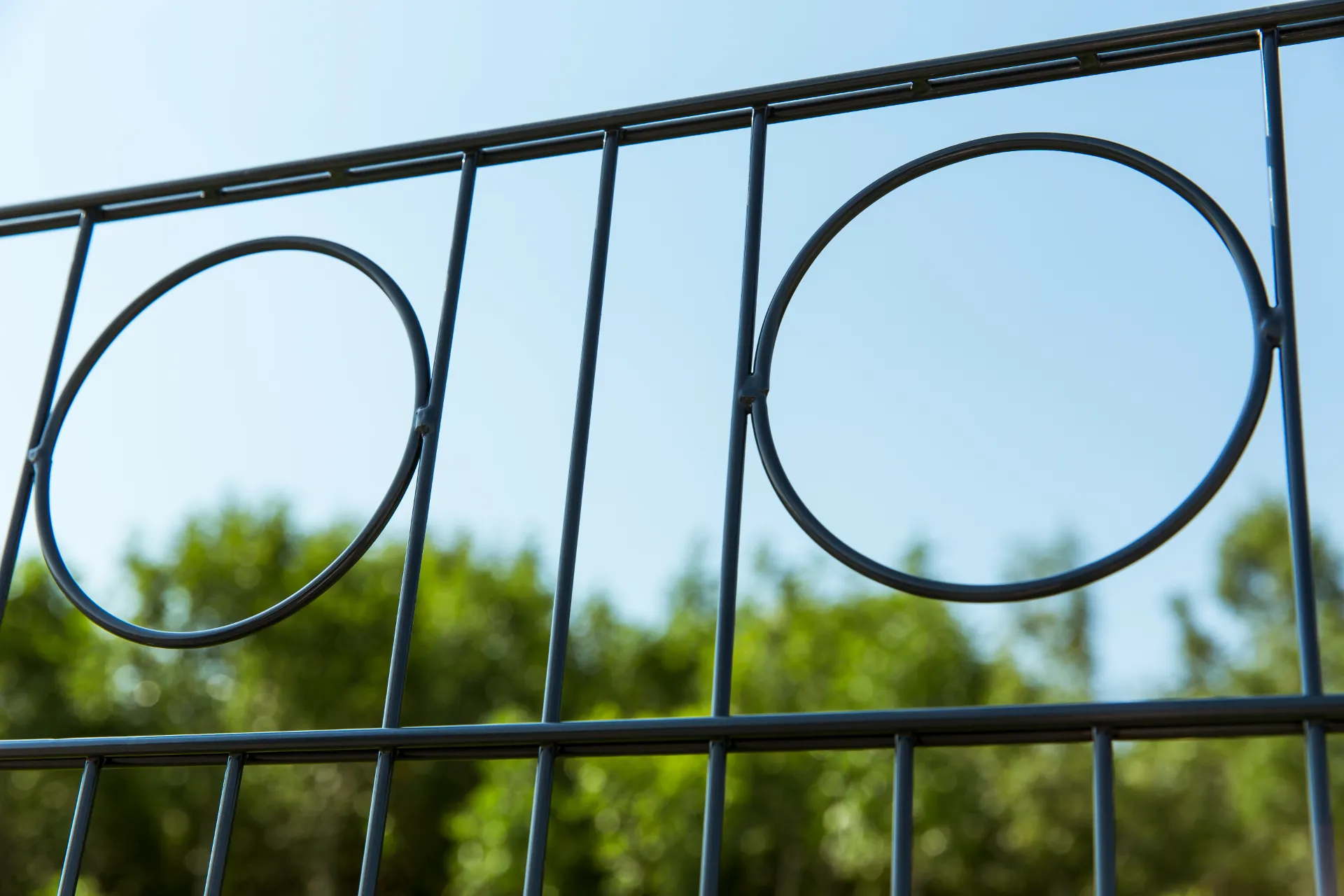 Round Shape Decorative 2D Panel Twin Wire Double Wire Panel Fence For Garden