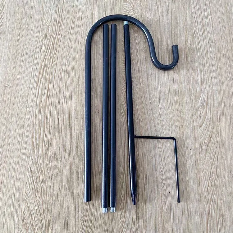 Iron Shepherd Hook Rust Resistant Outdoor Garden Decorative Metal Shepherds Hook