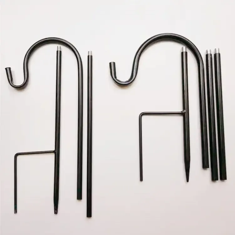 Iron Shepherd Hook Rust Resistant Outdoor Garden Decorative Metal Shepherds Hook