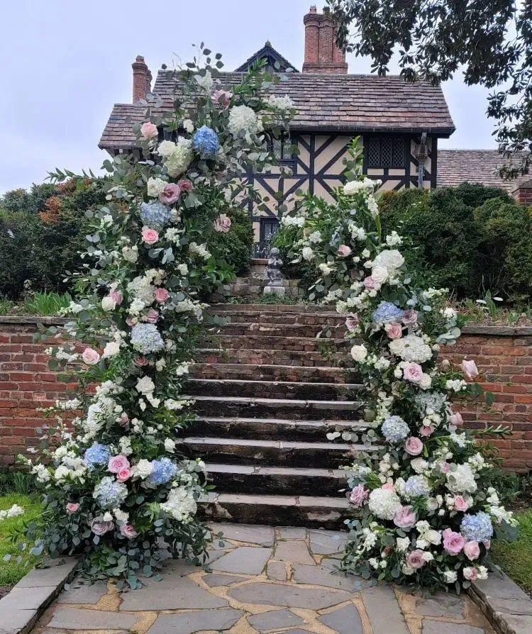 Square Pipe Wedding Arch Shelf Horn Outdoor Home Decor Flower Fixed Stand Arch Garden Arch