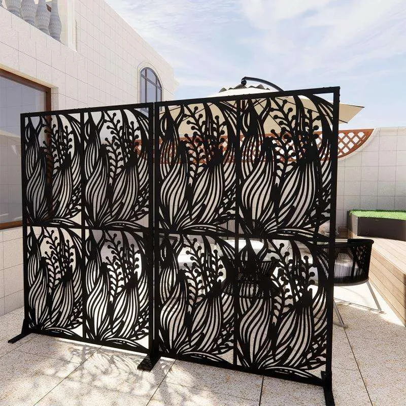 Laser Cut Metal Fence Privacy Panels Screen Decorative Fence Laser Cut Wall Panel