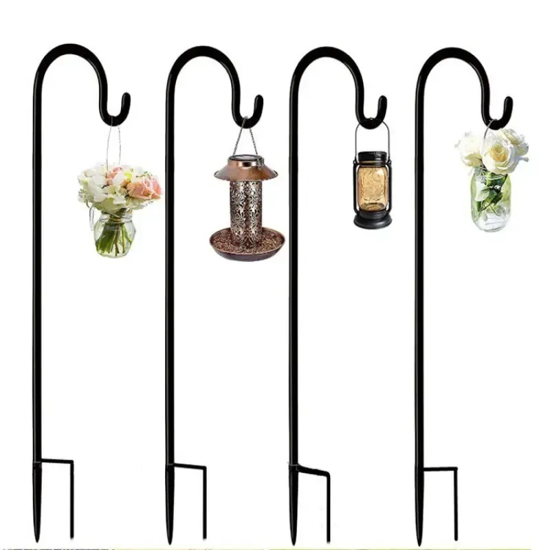 Iron Shepherd Hook—Rust-Resistant Outdoor Garden Decor Metal