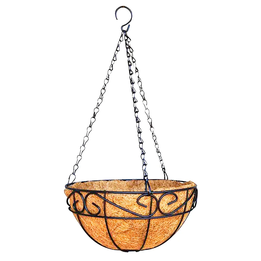 Natural Seedling Nutrition Pot Biodegradable Flower Pot Coconut Fiber Hanging Baskets for Plants Outdoor