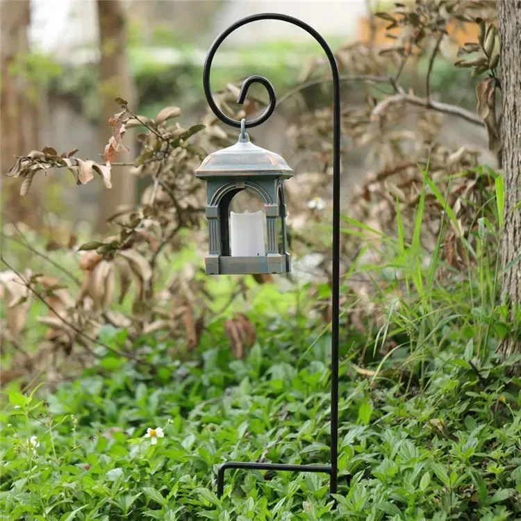 Iron Shepherd Hook Rust Resistant Outdoor Garden Decorative Metal Shepherds Hook