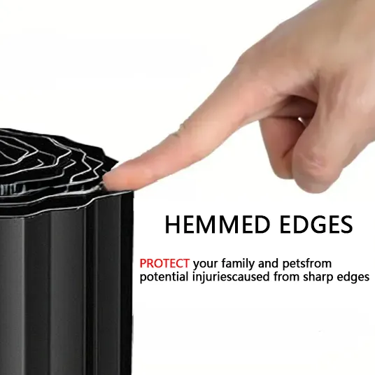 Landscape Edging Border Corrugated Galvanized Steel / Corten Steel Fence Garden Edging for Borders Flower Bed Lawn