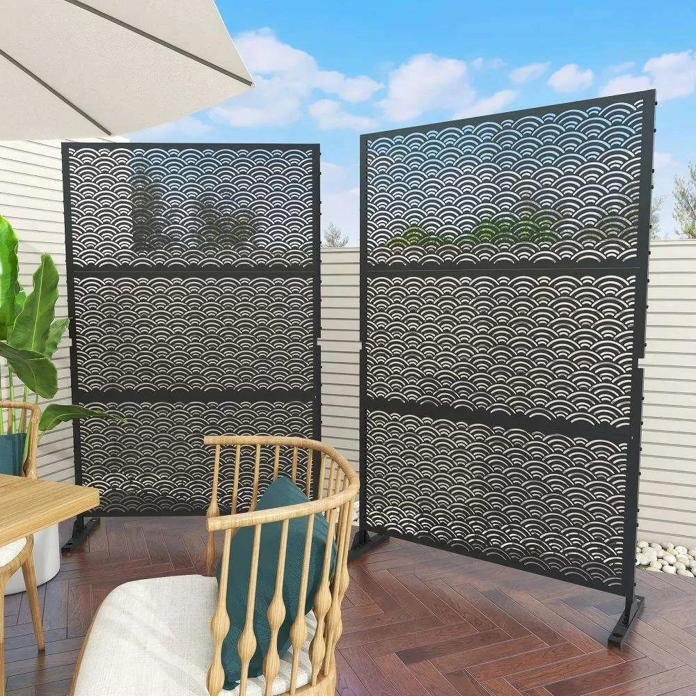 Laser Cut Metal Fence Privacy Panels Screen Decorative Fence Laser Cut Wall Panel