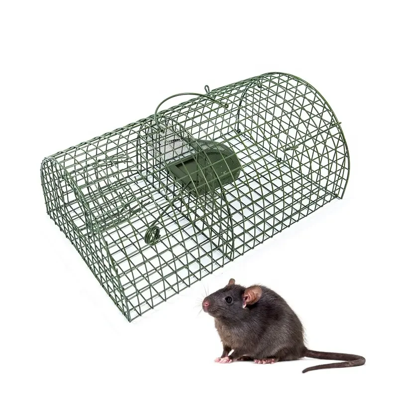 High-Quality Metal Wire Mesh Mouse Trap Rat Catcher Humane