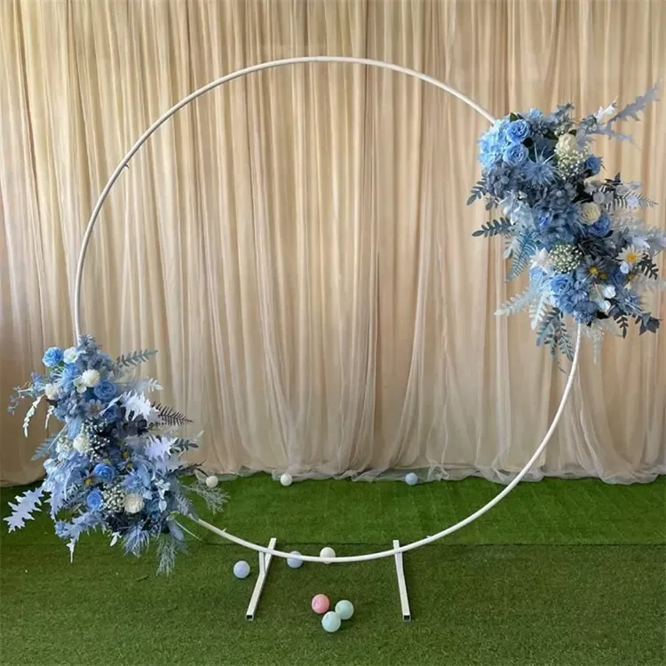 Round Balloon Arch Frame Golden Circle Balloon Garland Arch Kit Backdrop Stand Garden Arch