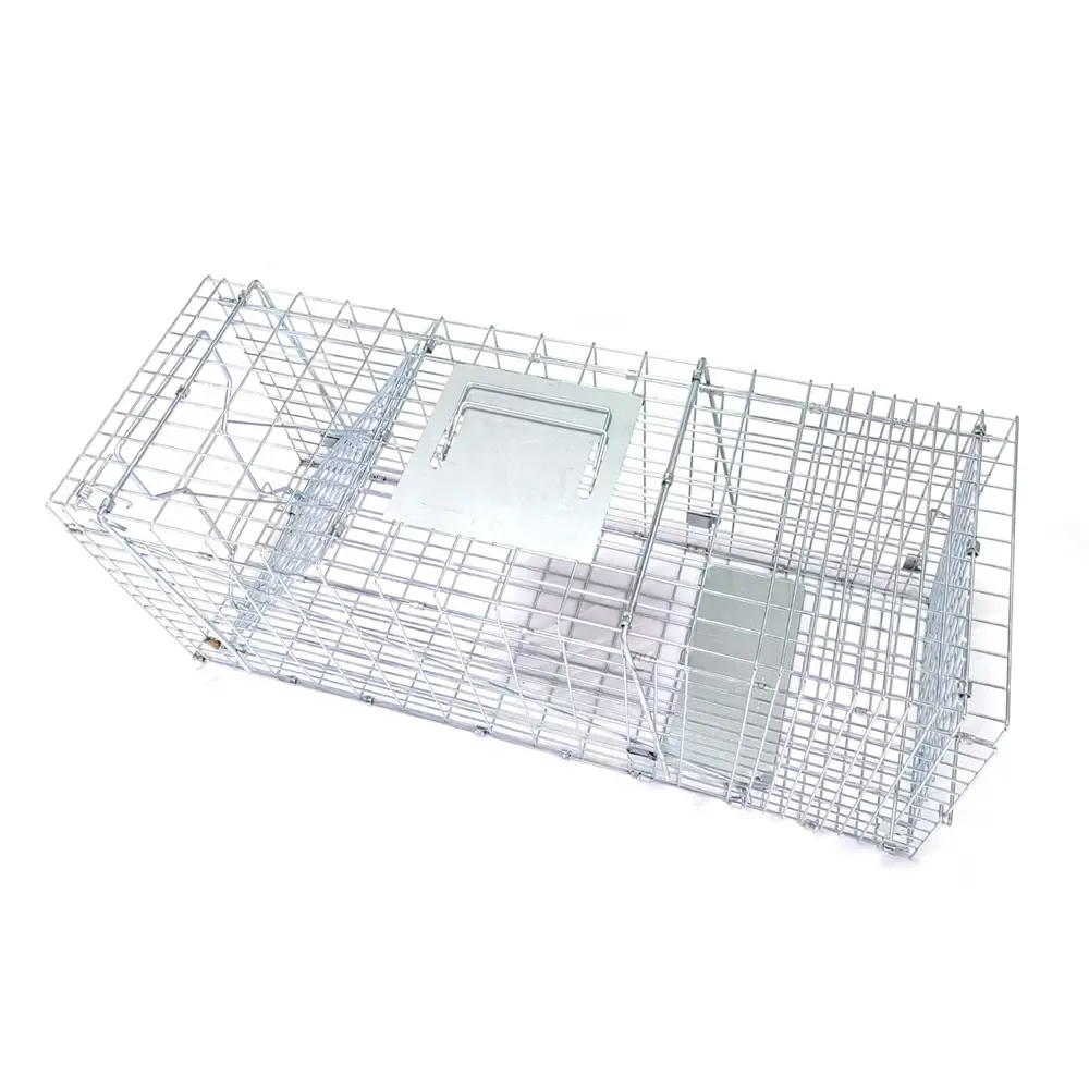 Folded Humane Large Live Animal Cage Traps Possum Trap