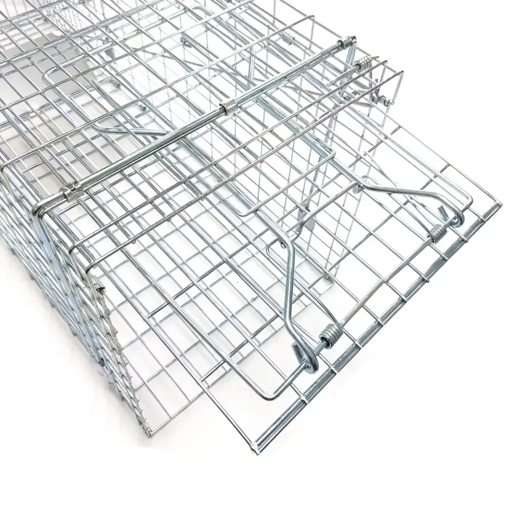 Folded Humane Large Live Animal Cage Traps Possum Trap
