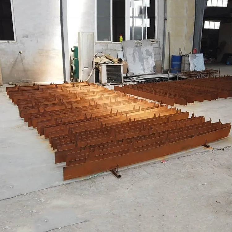 Rust Metal Customized Landscape Decorative Steel Corten Steel Garden Lawn Edging