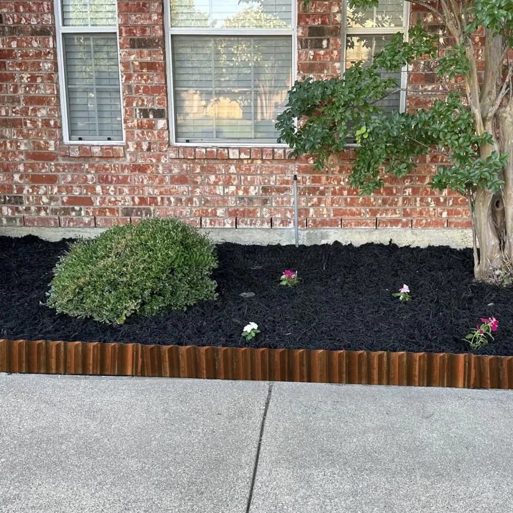 Landscape Edging Border Corrugated Galvanized Steel / Corten Steel Fence Garden Edging for Borders Flower Bed Lawn