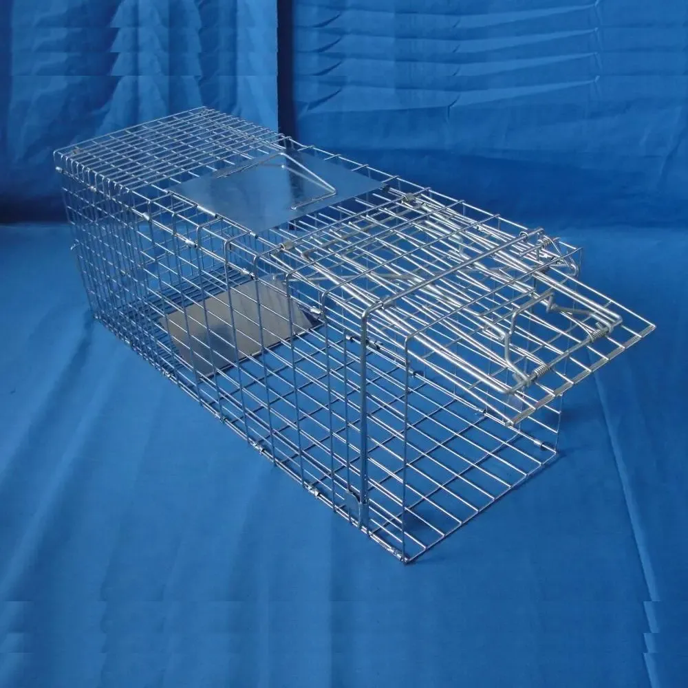 Folded Humane Large Live Animal Cage Traps Possum Trap