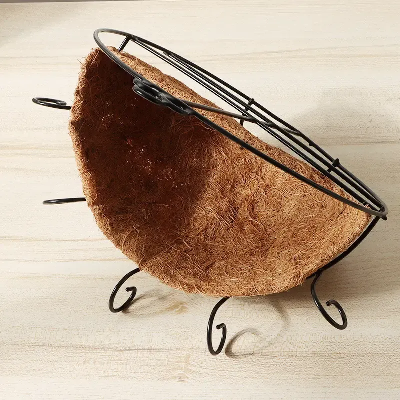 Coconut Palm Hanging Baskets Decoration Art Wall-mounted Flower Basket Balcony Flowers Grass Plant Pot