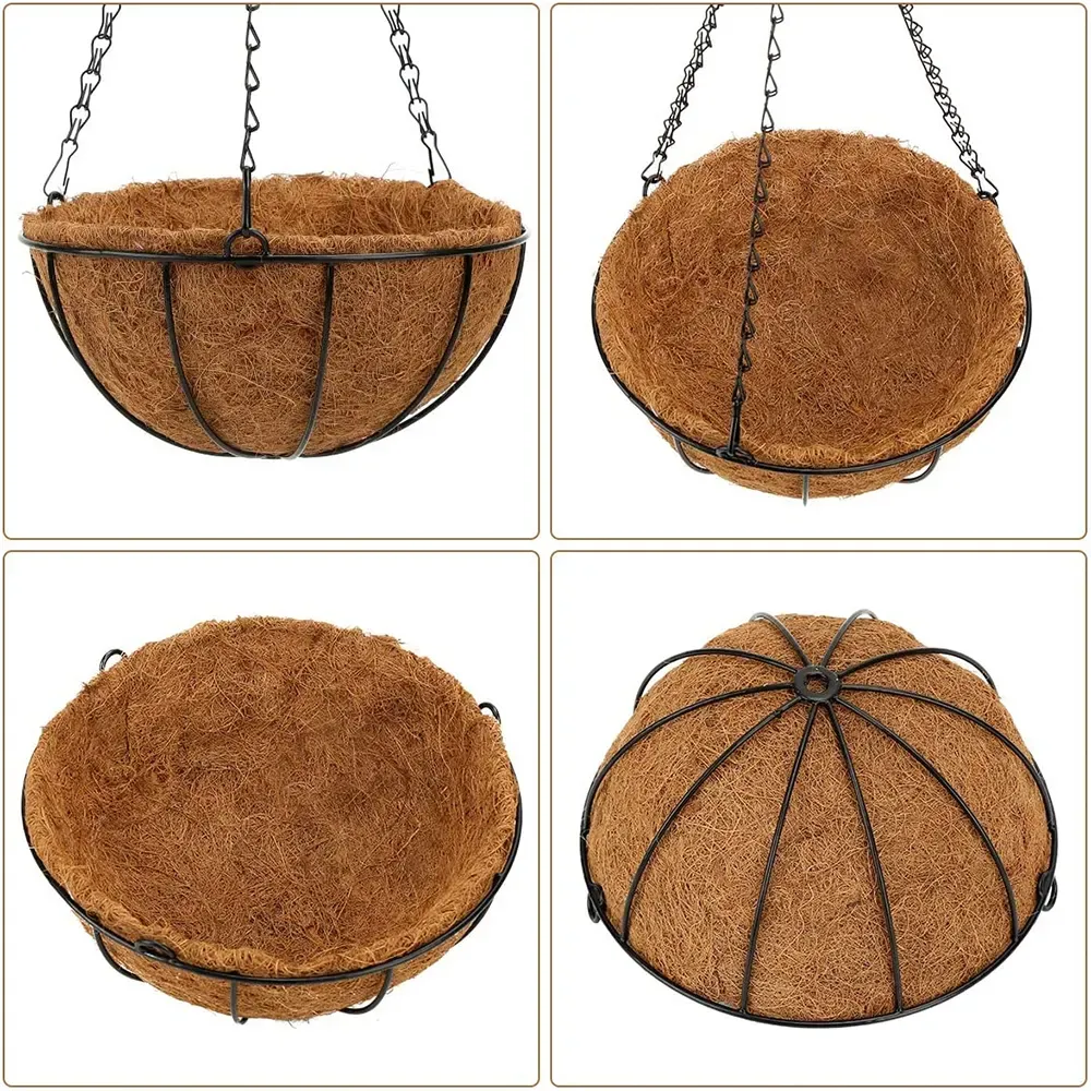 Hanging Basket With Planter Large Planters For Water Plants Small Pot Wicker Indoor Leaves Baskets Fiber