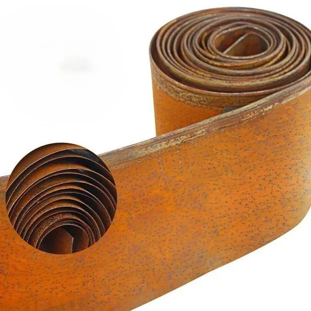 Metal Garden Frame Grass Anchoring Spikes New Design Landscape Corten Steel Lawn Edge