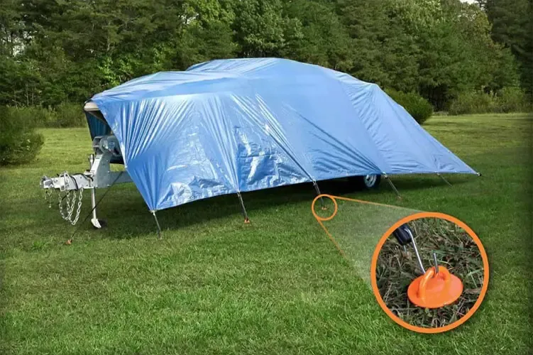 Spiral Anchor With Folding Ring