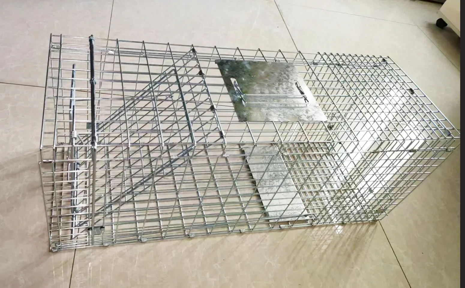 Folded Humane Large Live Animal Cage Traps Possum Trap