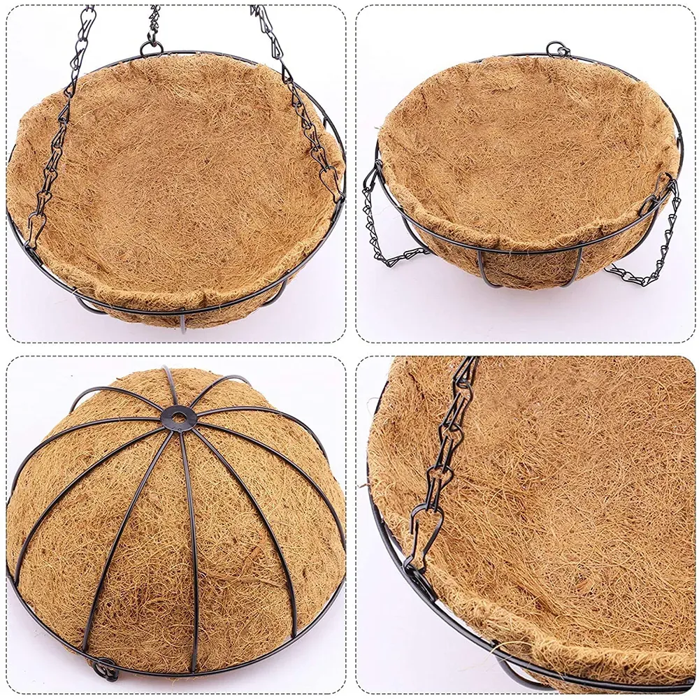 Hanging Basket With Planter Large Planters For Water Plants Small Pot Wicker Indoor Leaves Baskets Fiber