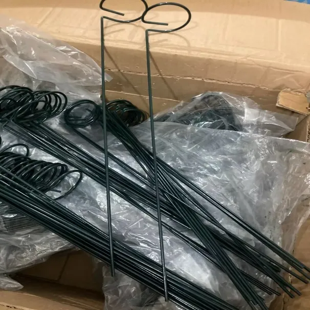 Solid Steel Painted Single Stem Plant Support