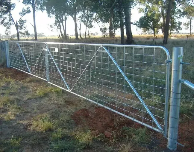 High Quality Galvanized Farm Gates with Smooth Edges for Safe Handling and Animal Protection