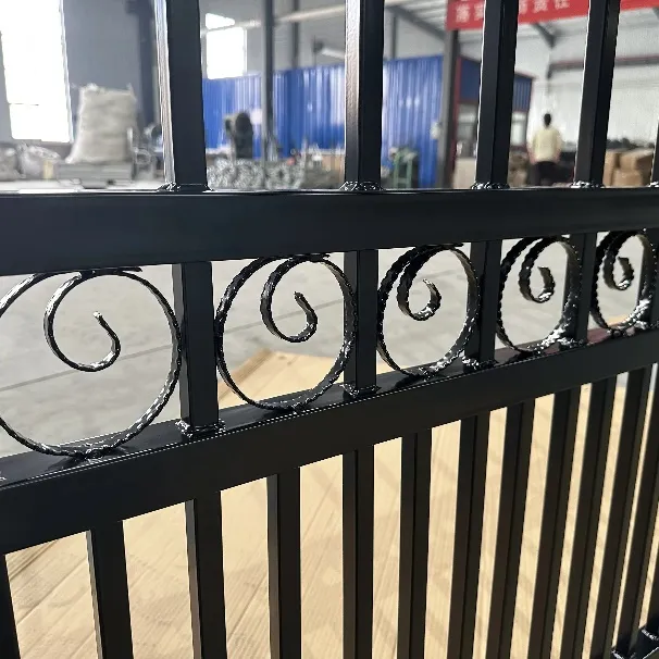 Durable Garden Steel Ornate Gate Steel Single Double Wrought Iron Gate