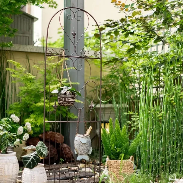 Outdoor Decoration Metal Garden Trellis for Plants Climbing Support