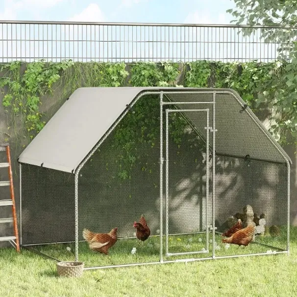 Flat Top Chicken Coop Cage Pen Dog Kennel Duck House Large Metal New Product Chicken Farm Chicken House