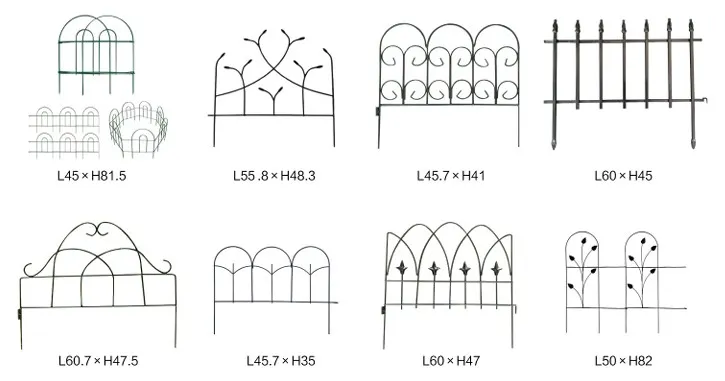 Outdoor Steel Made Garden Border Fence Roll For Decoration Flower Bed