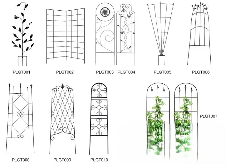 Outdoor Decoration Metal Garden Trellis for Plants Climbing Support
